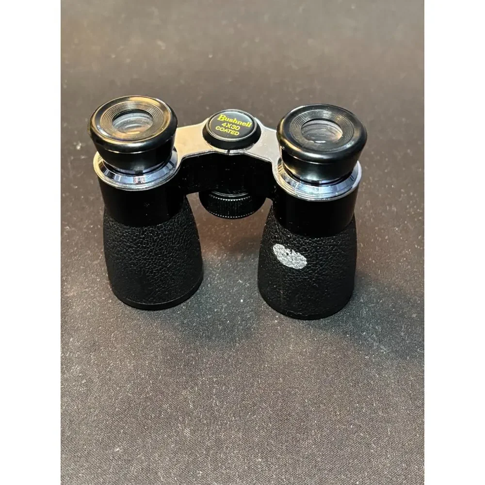 Vintage Bushnell 4x30 Compact Binoculars w Case in Excellent Condition